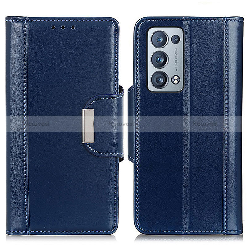 Leather Case Stands Flip Cover Holder M13L for Oppo Reno6 Pro 5G