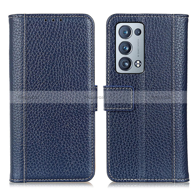 Leather Case Stands Flip Cover Holder M14L for Oppo Reno6 Pro+ Plus 5G