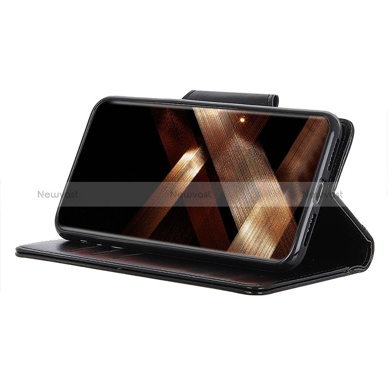 Leather Case Stands Flip Cover Holder M14L for Samsung Galaxy S24 Ultra 5G