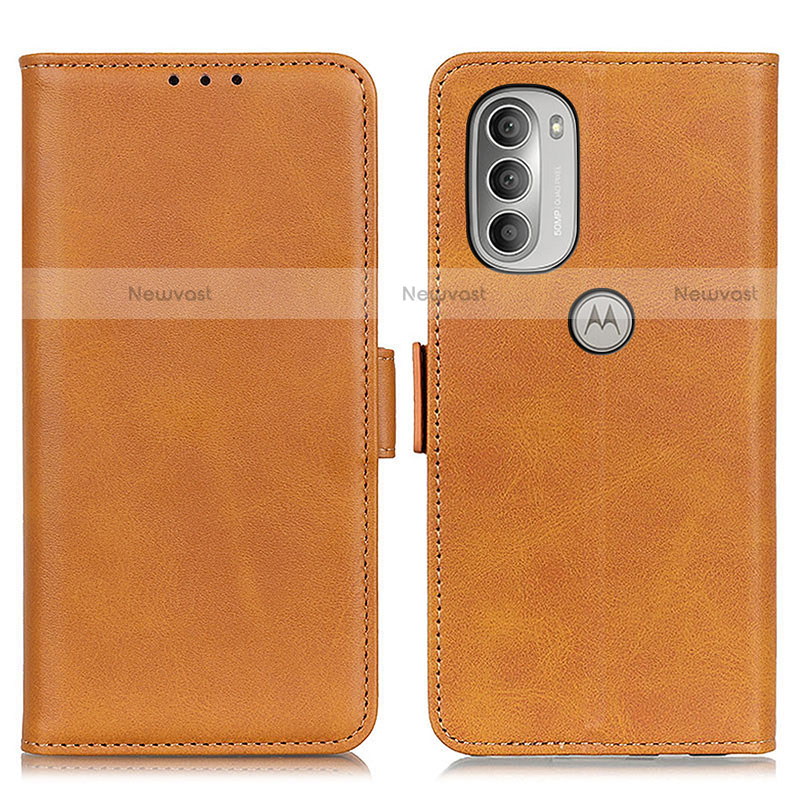 Leather Case Stands Flip Cover Holder M15L for Motorola Moto G51 5G
