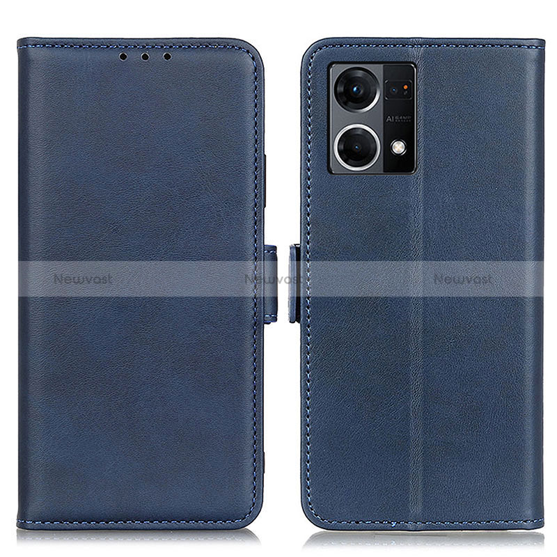 Leather Case Stands Flip Cover Holder M15L for Oppo Reno7 4G