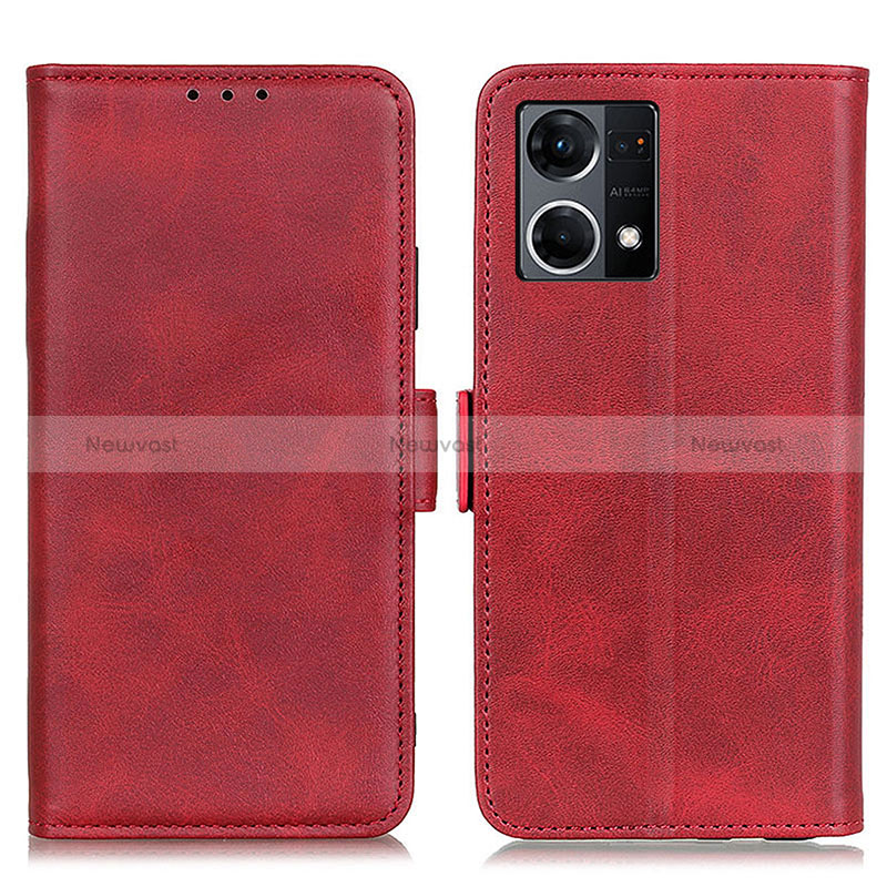 Leather Case Stands Flip Cover Holder M15L for Oppo Reno8 4G