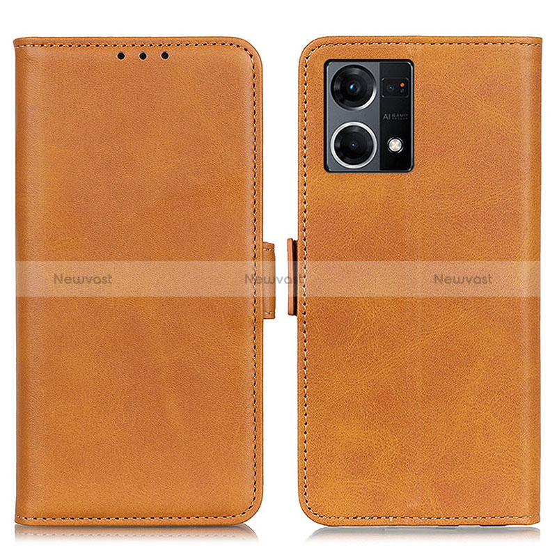 Leather Case Stands Flip Cover Holder M15L for Oppo Reno8 4G