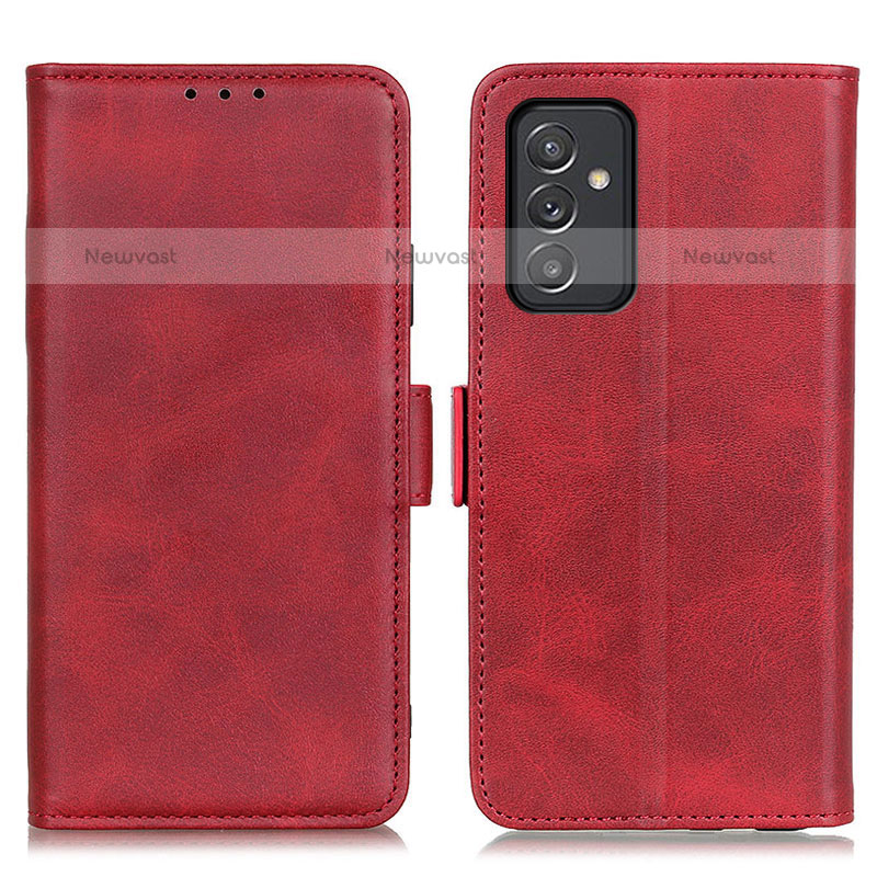 Leather Case Stands Flip Cover Holder M15L for Samsung Galaxy Quantum2 5G Red