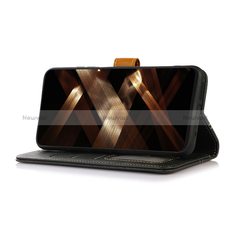 Leather Case Stands Flip Cover Holder M16L for Xiaomi Redmi 12 4G