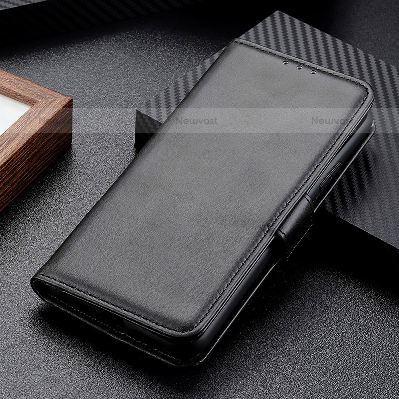 Leather Case Stands Flip Cover Holder M17L for Samsung Galaxy S22 5G Black