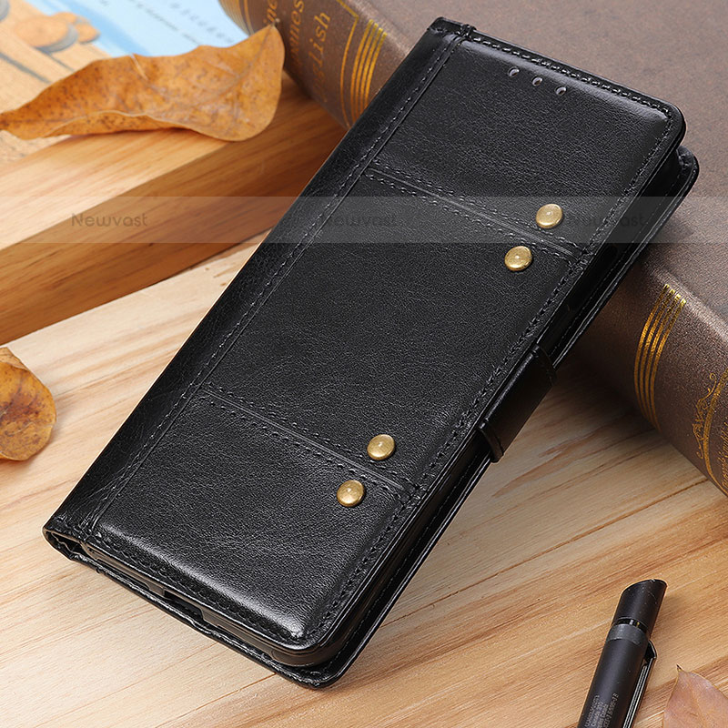 Leather Case Stands Flip Cover Holder M19L for Samsung Galaxy S21 5G Black