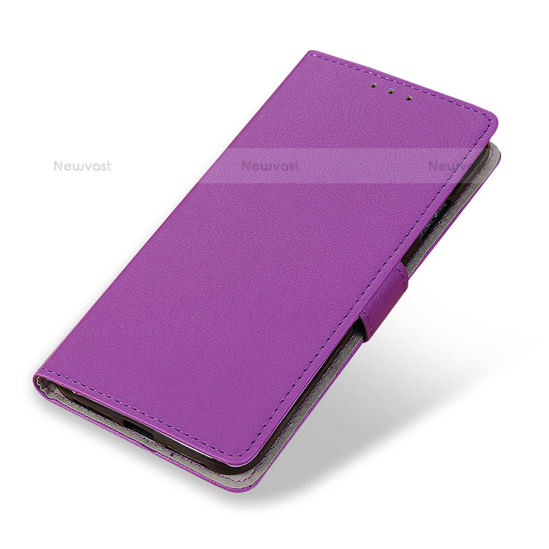 Leather Case Stands Flip Cover Holder M21L for Samsung Galaxy S21 Ultra 5G Purple