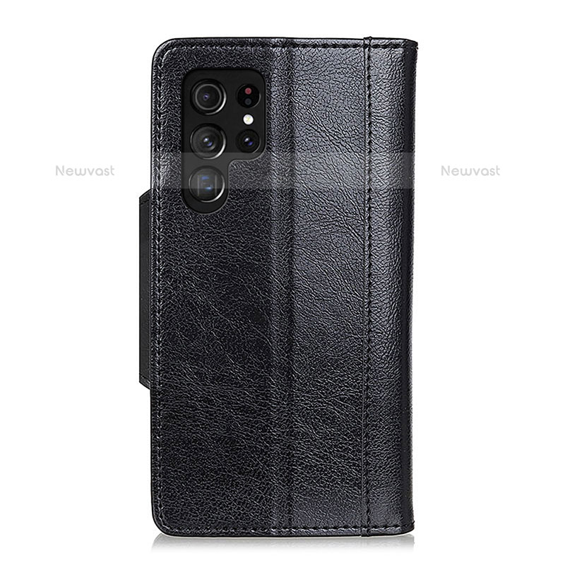 Leather Case Stands Flip Cover Holder M22L for Samsung Galaxy S21 Ultra 5G
