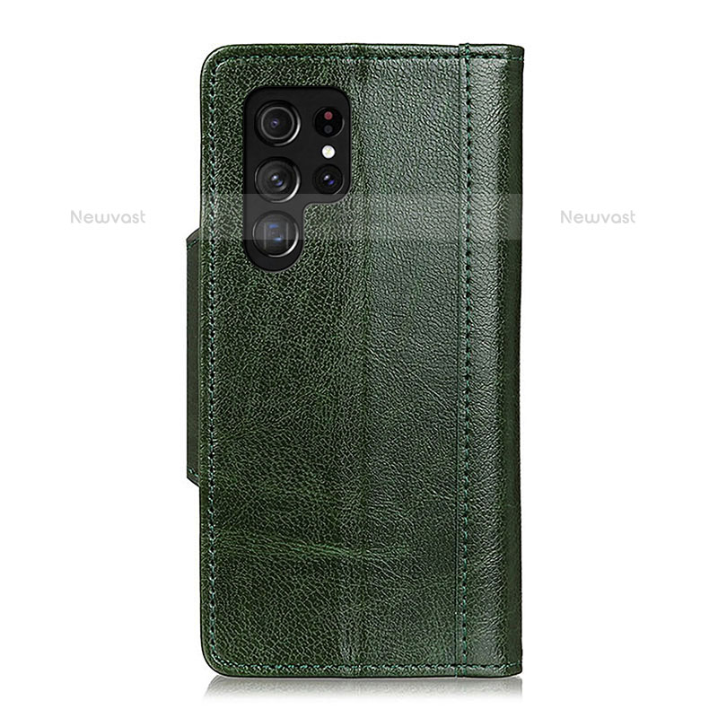 Leather Case Stands Flip Cover Holder M22L for Samsung Galaxy S21 Ultra 5G