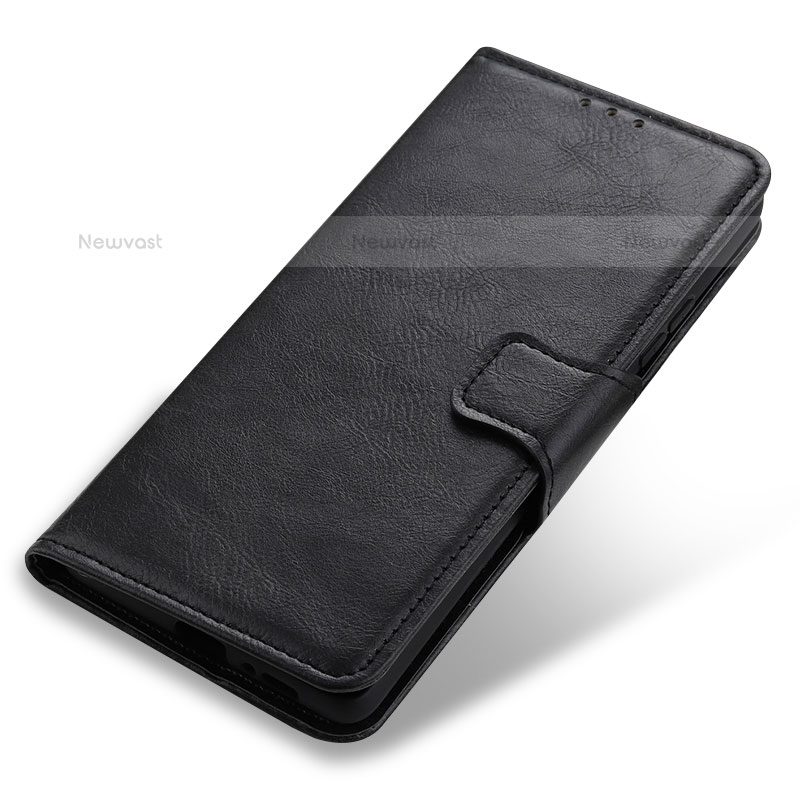 Leather Case Stands Flip Cover Holder M23L for Samsung Galaxy S22 5G Black