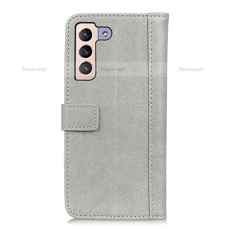 Leather Case Stands Flip Cover Holder M24L for Samsung Galaxy S21 FE 5G