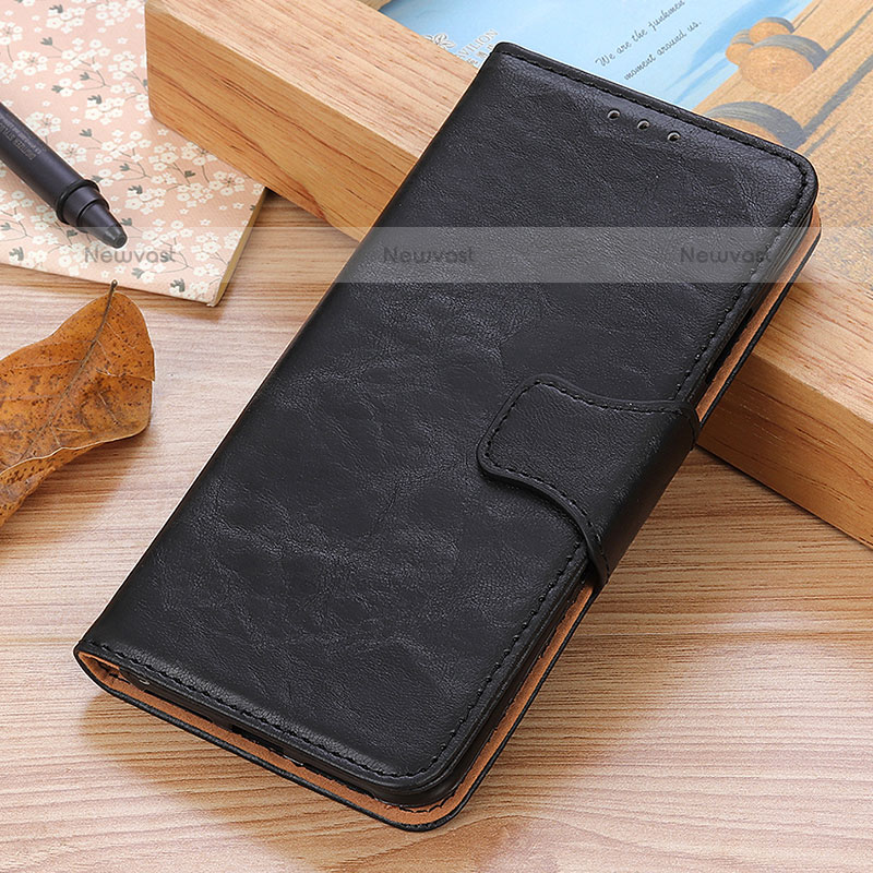 Leather Case Stands Flip Cover Holder ML2 for Samsung Galaxy A23 5G Black