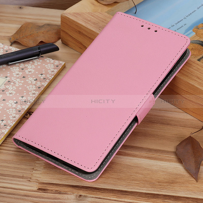 Leather Case Stands Flip Cover Holder ML8 for Samsung Galaxy A04s Pink
