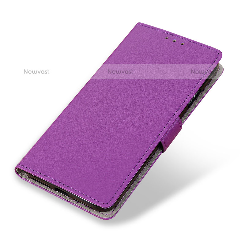 Leather Case Stands Flip Cover Holder ML8 for Samsung Galaxy A23 5G Purple