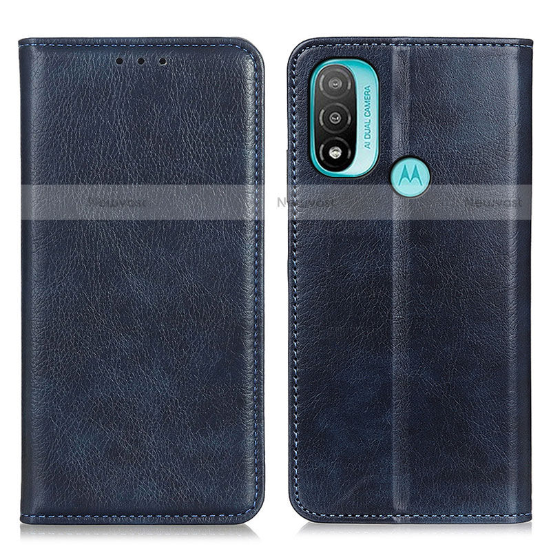 Leather Case Stands Flip Cover Holder N01P for Motorola Moto E20