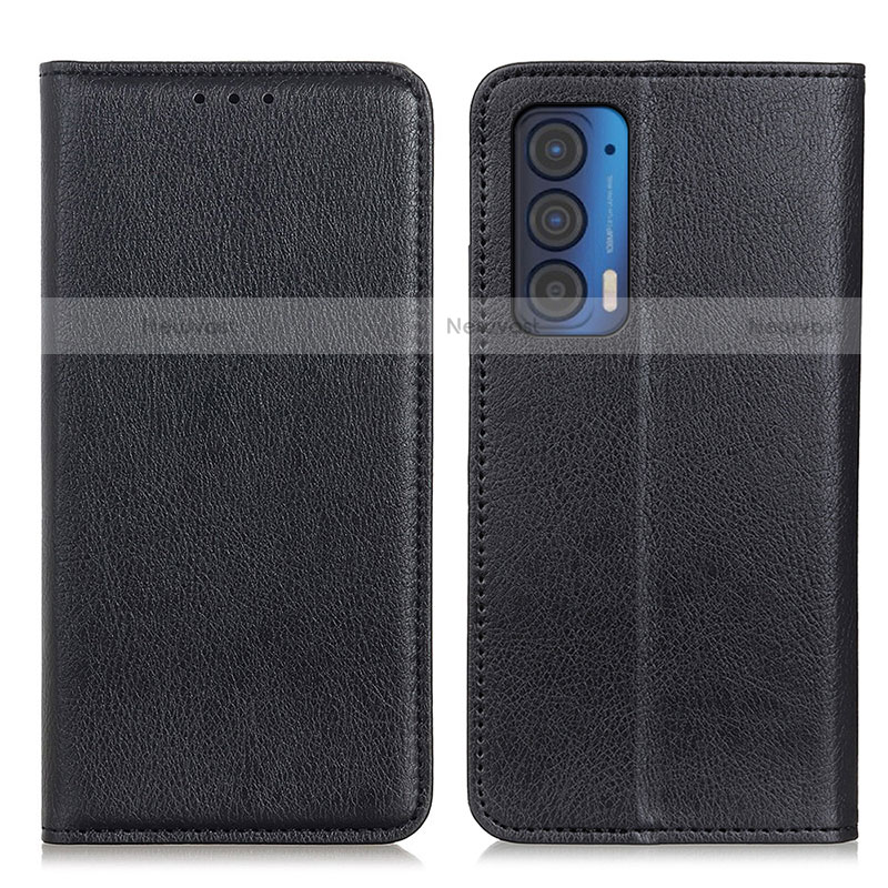 Leather Case Stands Flip Cover Holder N01P for Motorola Moto Edge (2021) 5G
