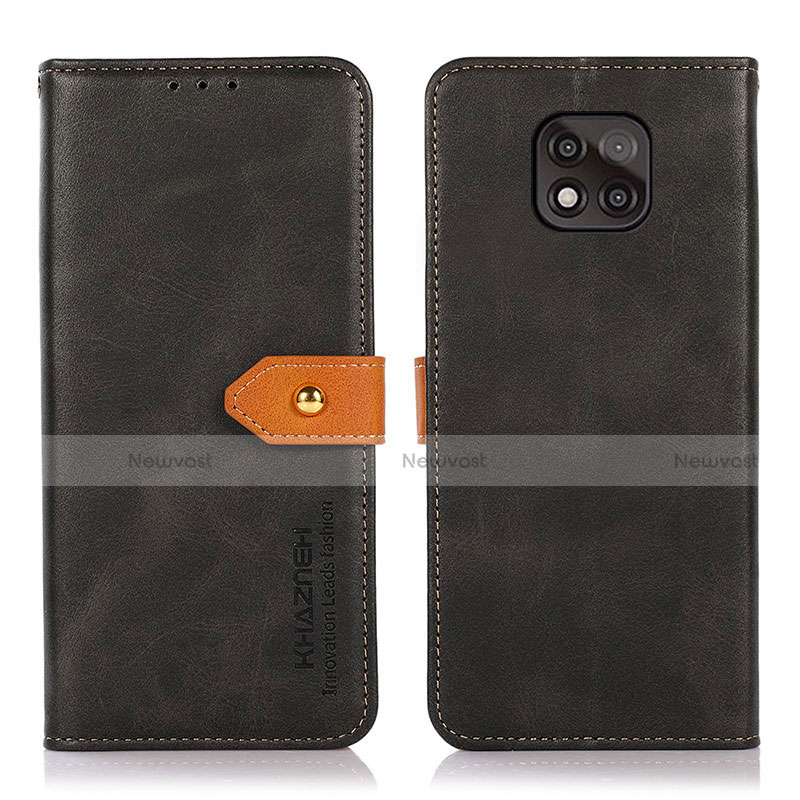 Leather Case Stands Flip Cover Holder N01P for Motorola Moto G Power (2021)