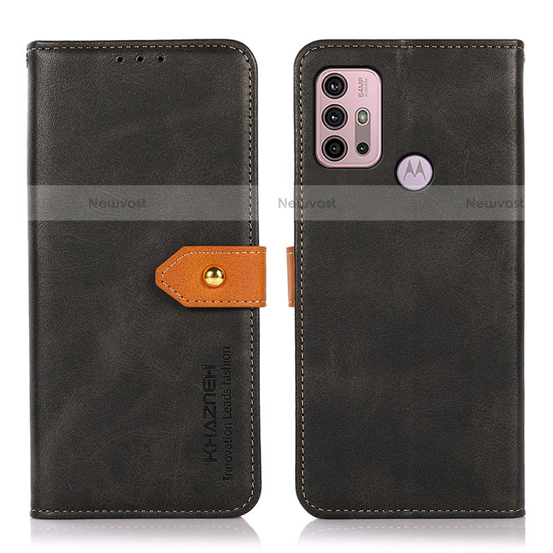 Leather Case Stands Flip Cover Holder N01P for Motorola Moto G20