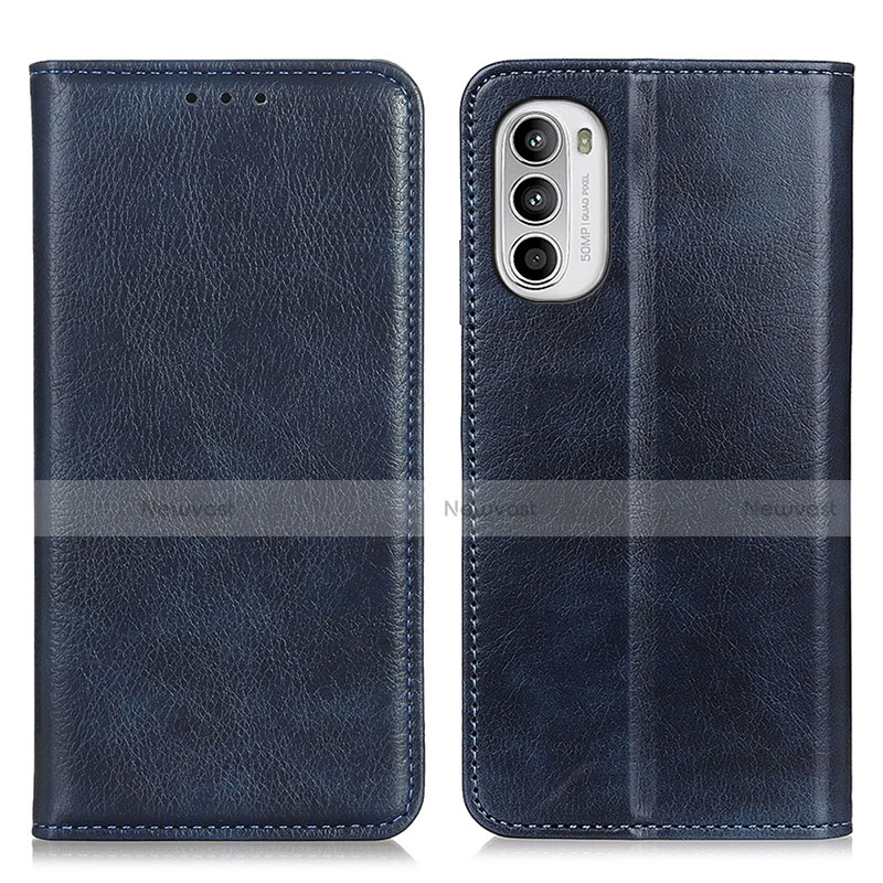 Leather Case Stands Flip Cover Holder N01P for Motorola MOTO G52