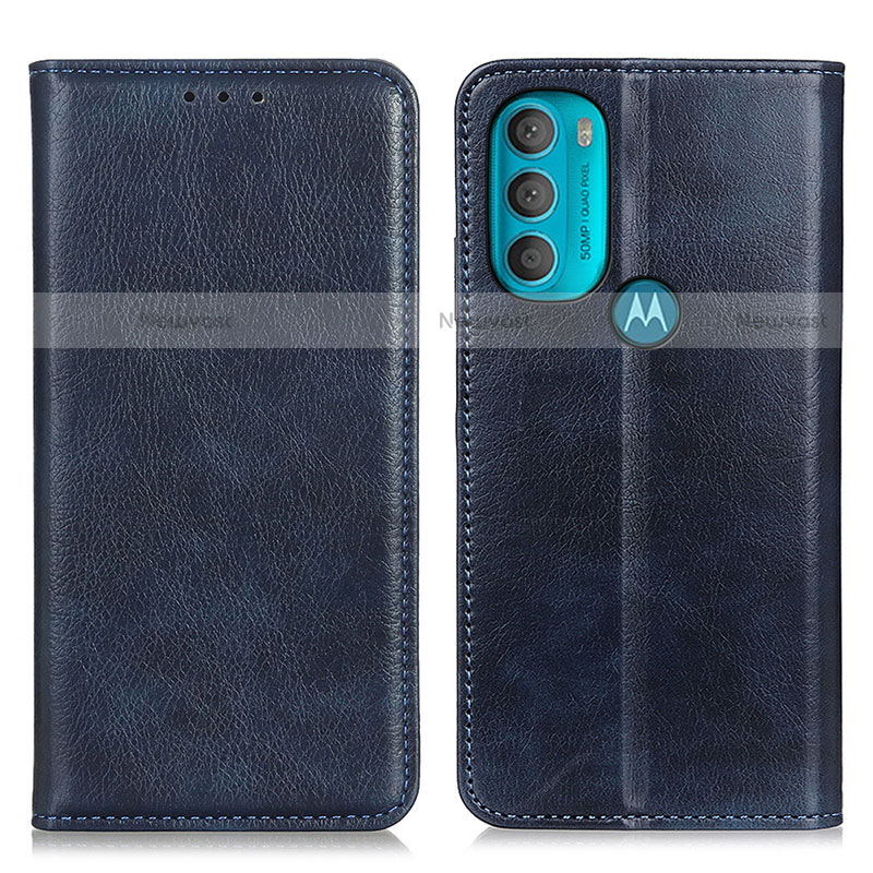 Leather Case Stands Flip Cover Holder N01P for Motorola Moto G71 5G