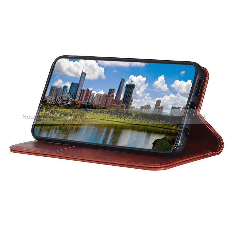 Leather Case Stands Flip Cover Holder N01P for Oppo Reno7 5G