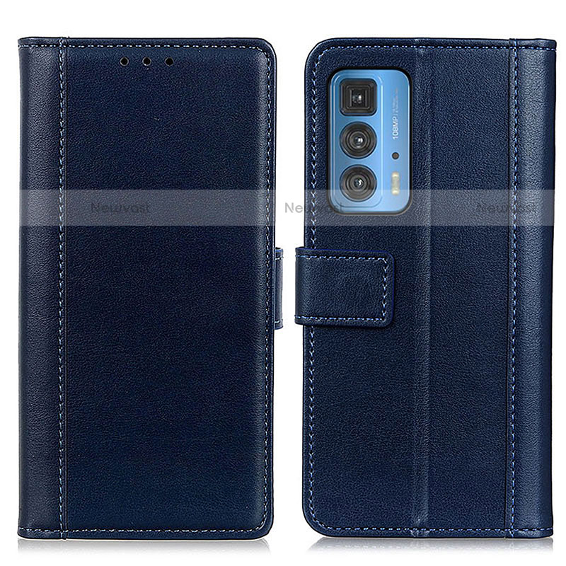 Leather Case Stands Flip Cover Holder N02P for Motorola Moto Edge 20 Pro 5G