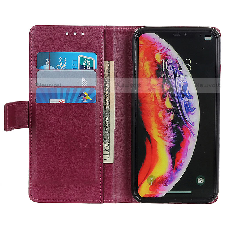 Leather Case Stands Flip Cover Holder N02P for Motorola Moto Edge (2021) 5G