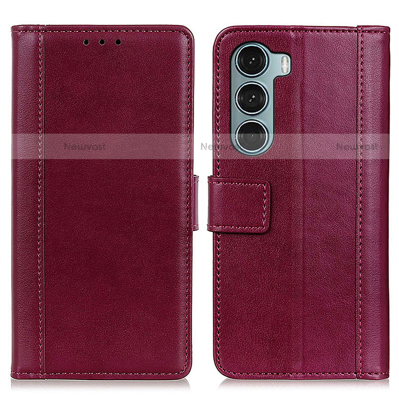 Leather Case Stands Flip Cover Holder N02P for Motorola Moto Edge S30 5G