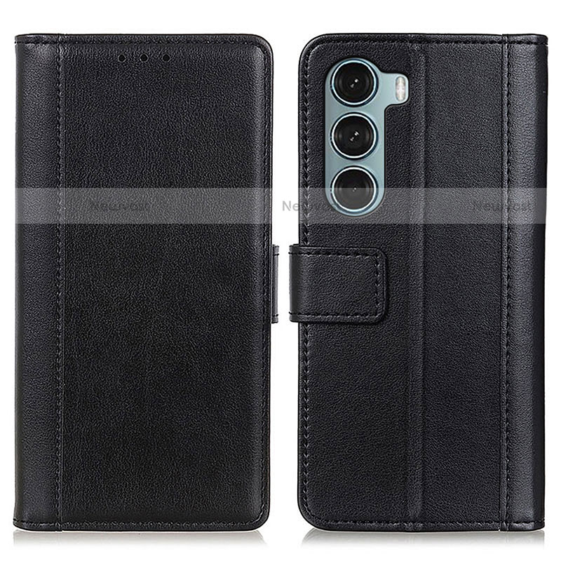 Leather Case Stands Flip Cover Holder N02P for Motorola Moto G200 5G