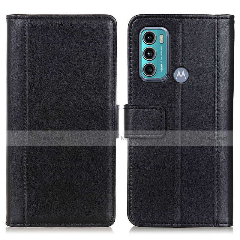 Leather Case Stands Flip Cover Holder N02P for Motorola Moto G40 Fusion