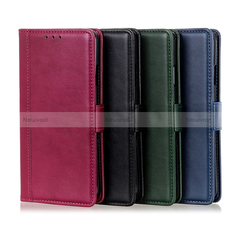 Leather Case Stands Flip Cover Holder N02P for Oppo Reno7 5G