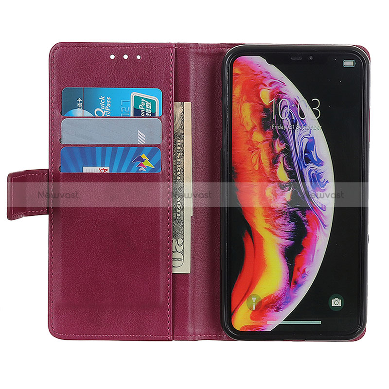 Leather Case Stands Flip Cover Holder N02P for Oppo Reno7 5G