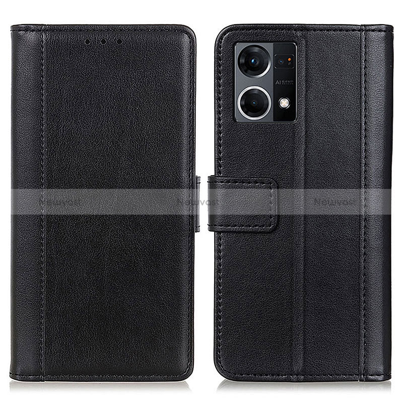 Leather Case Stands Flip Cover Holder N02P for Oppo Reno8 4G