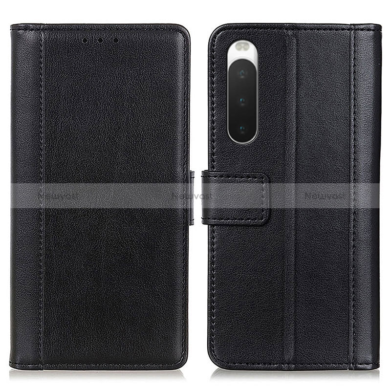 Leather Case Stands Flip Cover Holder N02P for Sony Xperia 10 IV