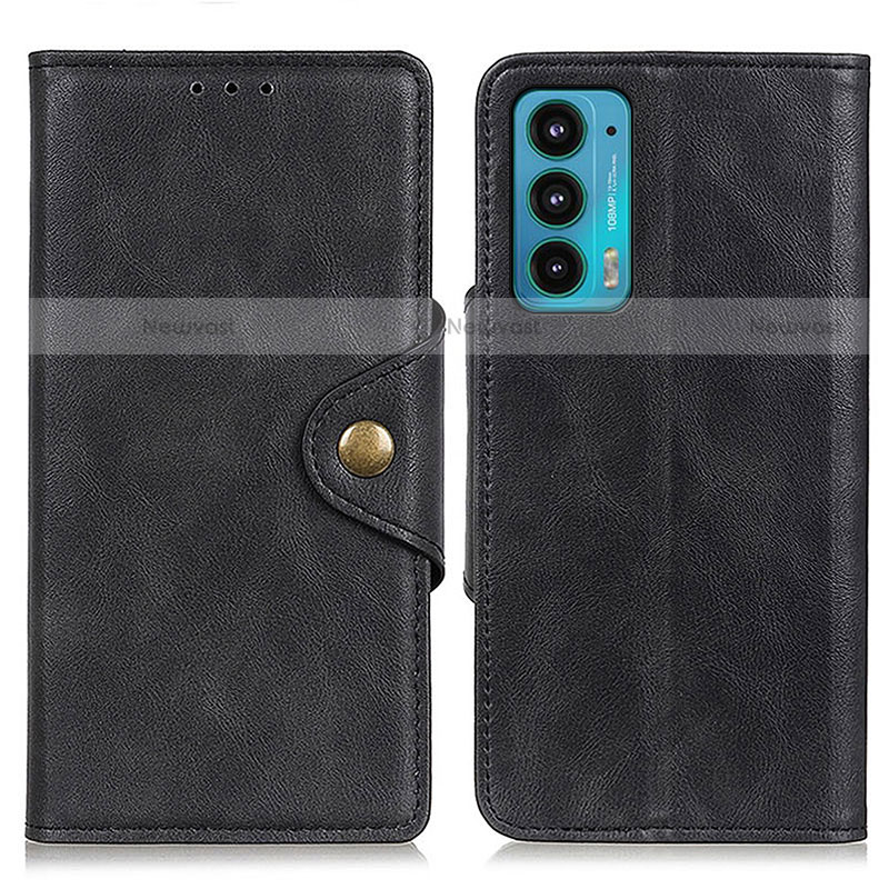 Leather Case Stands Flip Cover Holder N03P for Motorola Moto Edge 20 5G