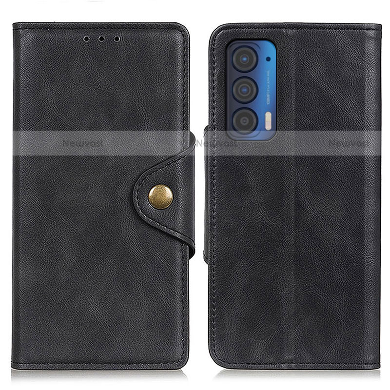 Leather Case Stands Flip Cover Holder N03P for Motorola Moto Edge (2021) 5G