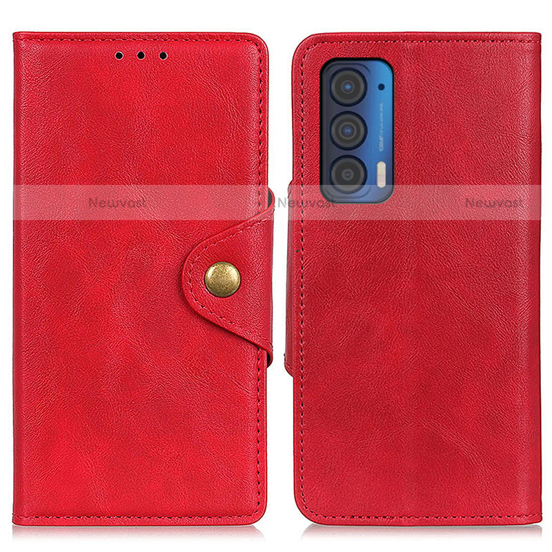 Leather Case Stands Flip Cover Holder N03P for Motorola Moto Edge (2021) 5G