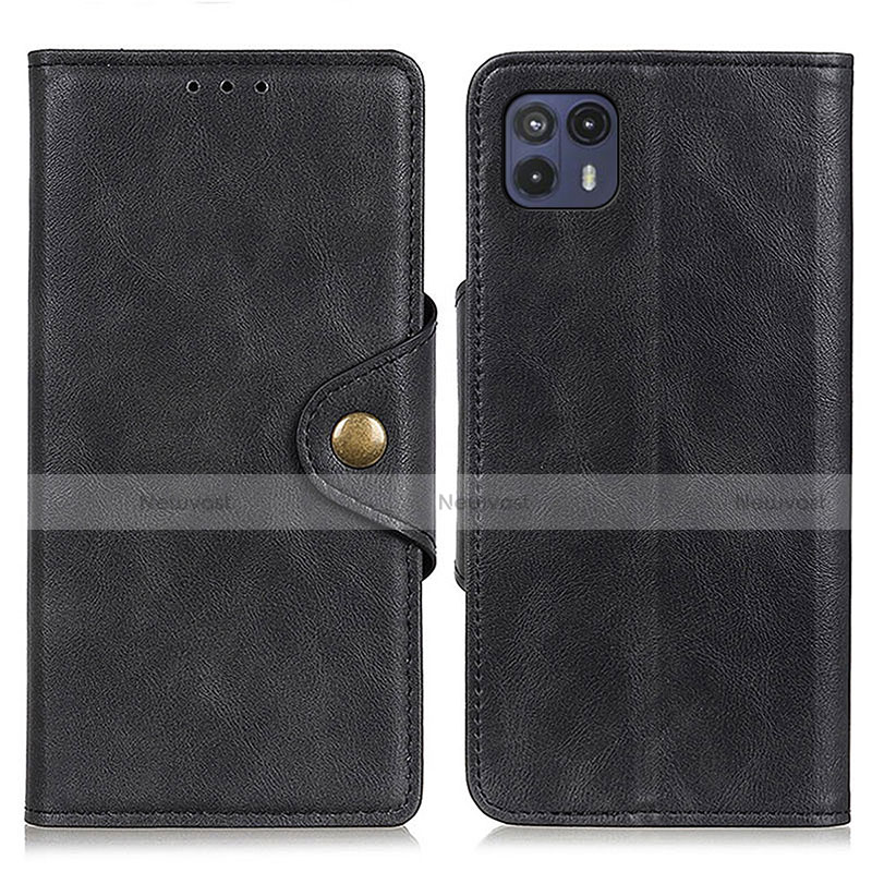 Leather Case Stands Flip Cover Holder N03P for Motorola Moto G50 5G