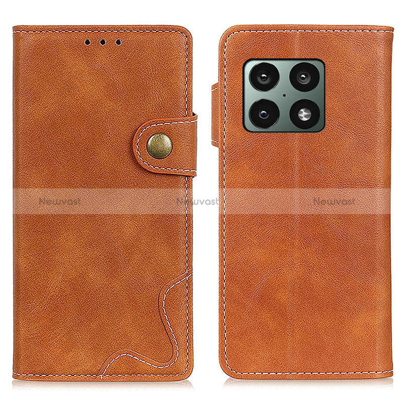 Leather Case Stands Flip Cover Holder N03P for OnePlus 10 Pro 5G