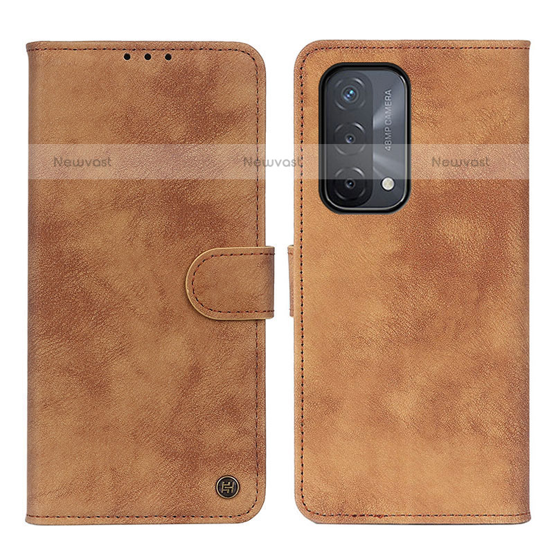 Leather Case Stands Flip Cover Holder N03P for OnePlus Nord N200 5G