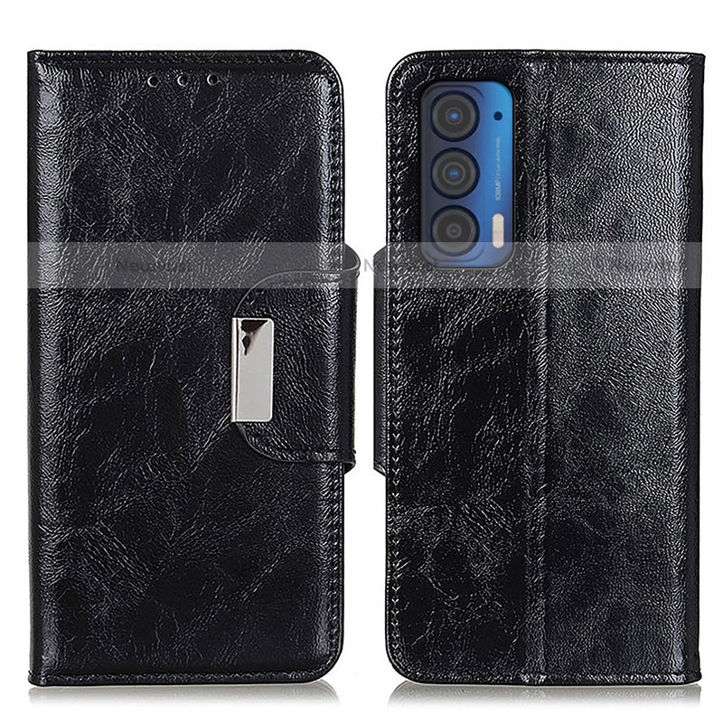 Leather Case Stands Flip Cover Holder N04P for Motorola Moto Edge (2021) 5G