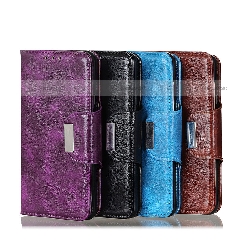 Leather Case Stands Flip Cover Holder N04P for Motorola Moto Edge (2021) 5G