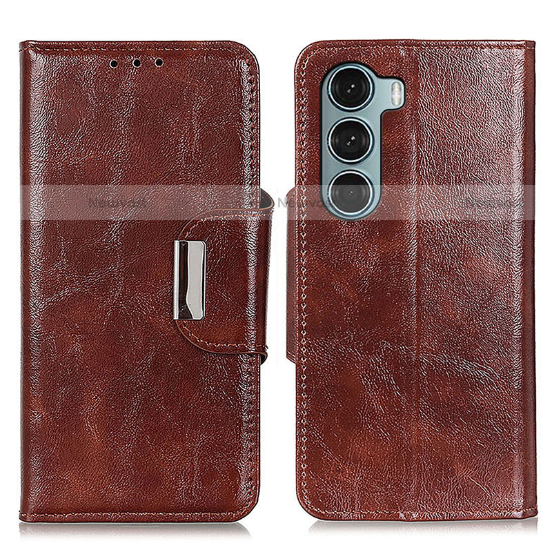 Leather Case Stands Flip Cover Holder N04P for Motorola Moto Edge S30 5G