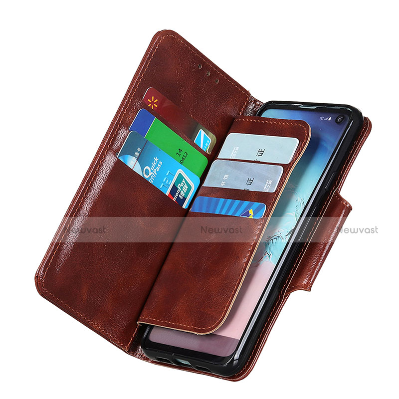 Leather Case Stands Flip Cover Holder N04P for Motorola Moto G 5G (2022)