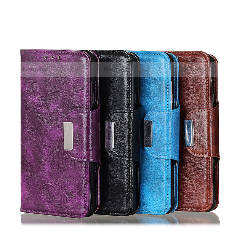 Leather Case Stands Flip Cover Holder N04P for OnePlus Nord N200 5G