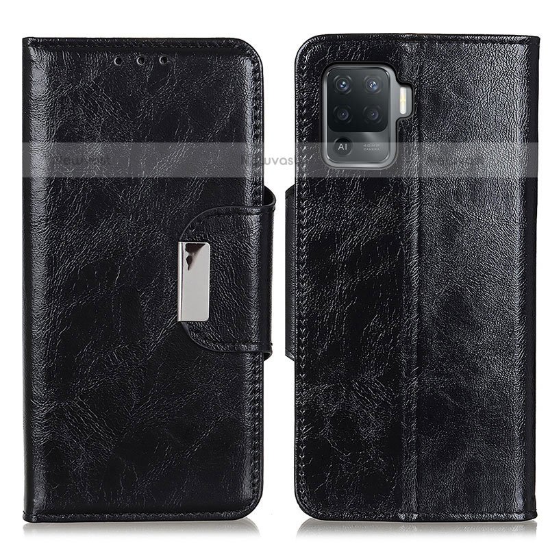 Leather Case Stands Flip Cover Holder N04P for Oppo A94 4G