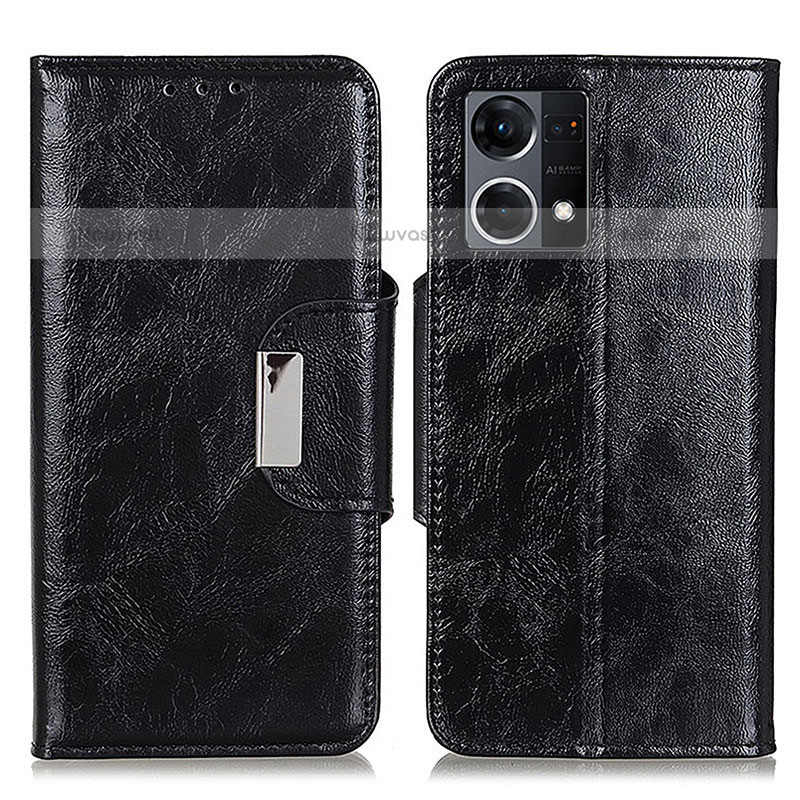 Leather Case Stands Flip Cover Holder N04P for Oppo F21s Pro 4G