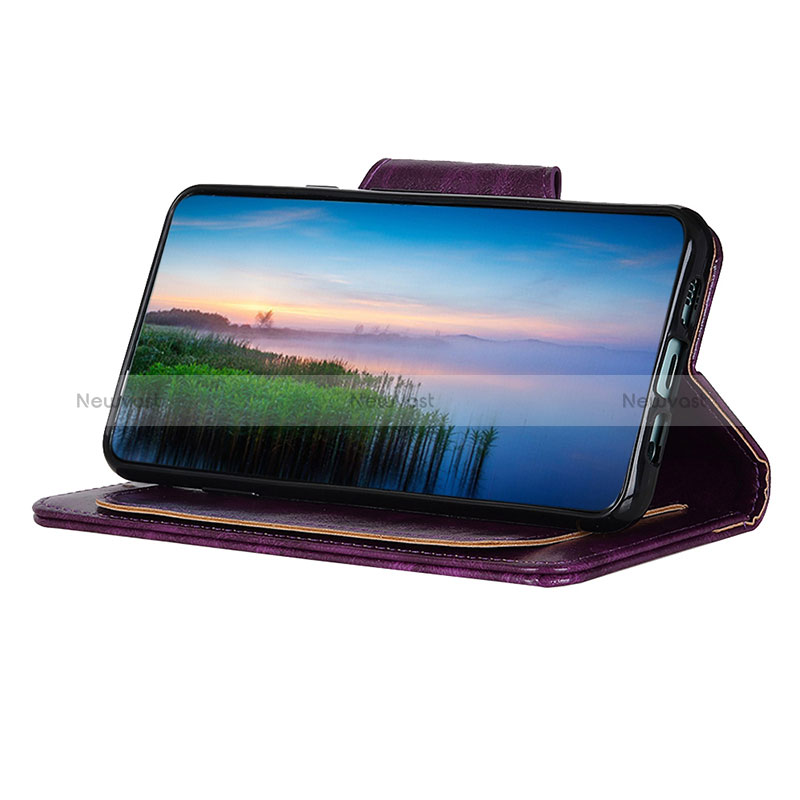 Leather Case Stands Flip Cover Holder N04P for Oppo Reno6 Pro+ Plus 5G