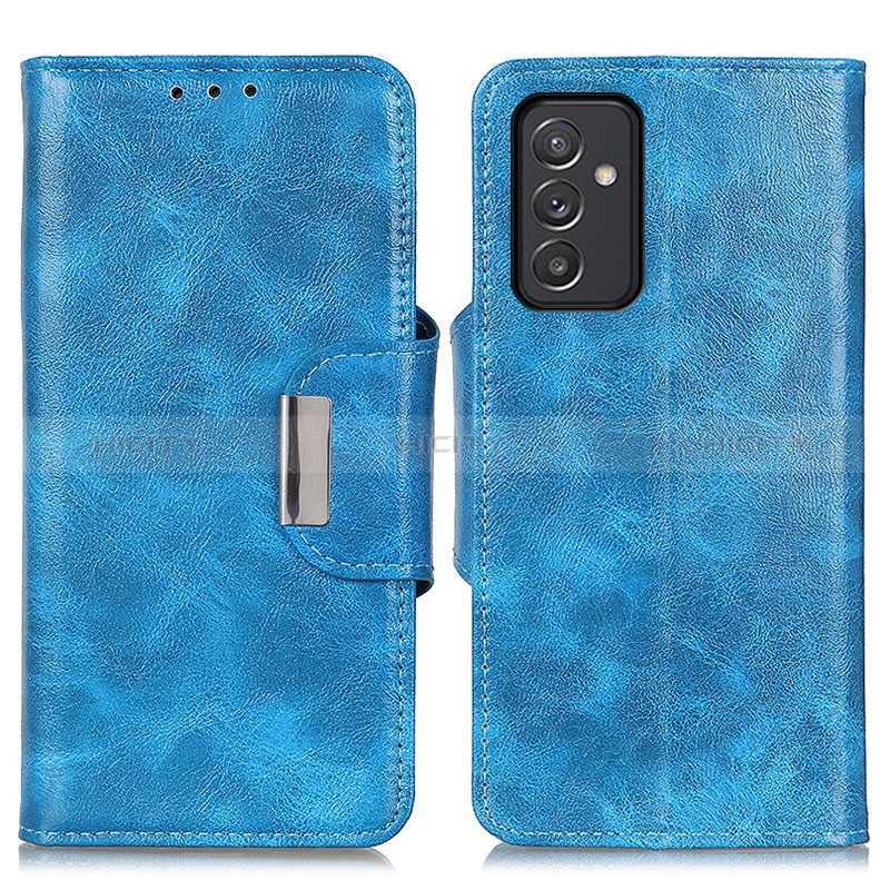 Leather Case Stands Flip Cover Holder N04P for Samsung Galaxy A05s Sky Blue